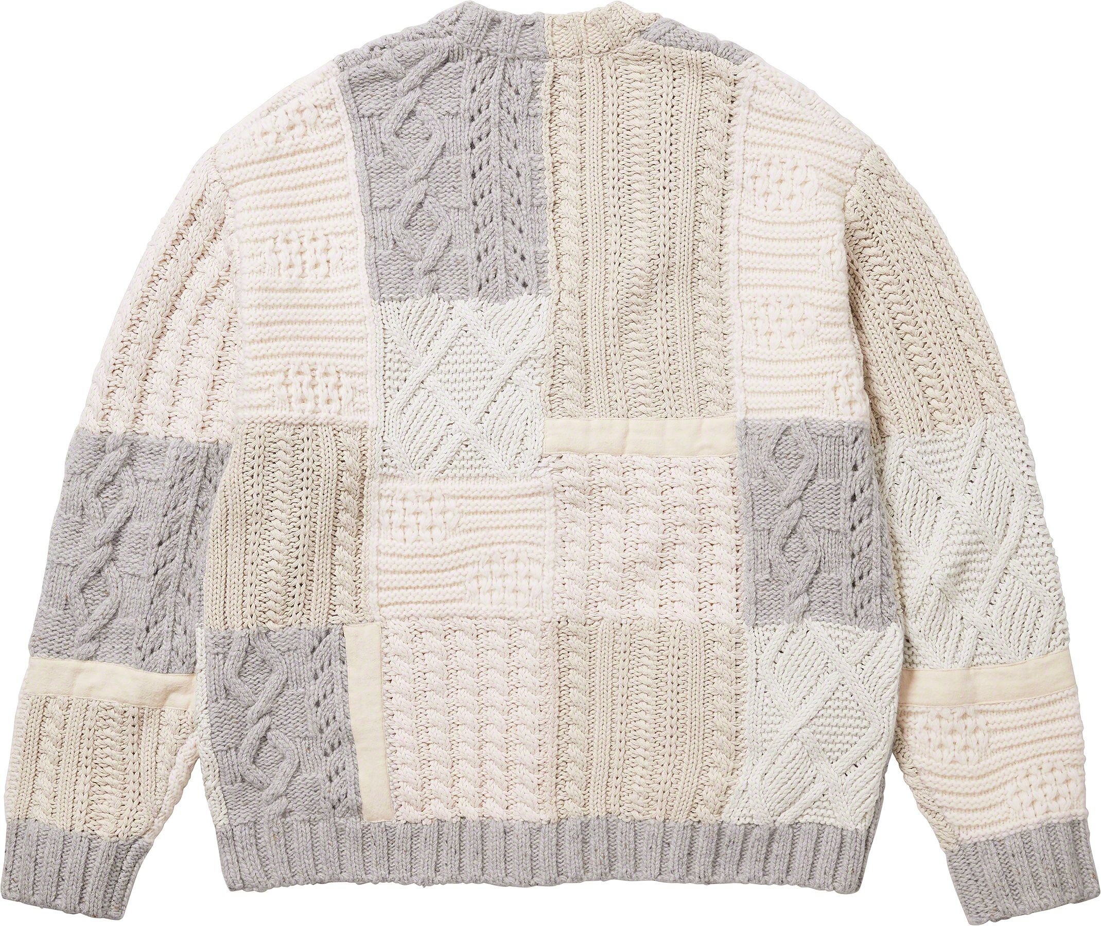 Patchwork Cable Knit Cardigan view 11